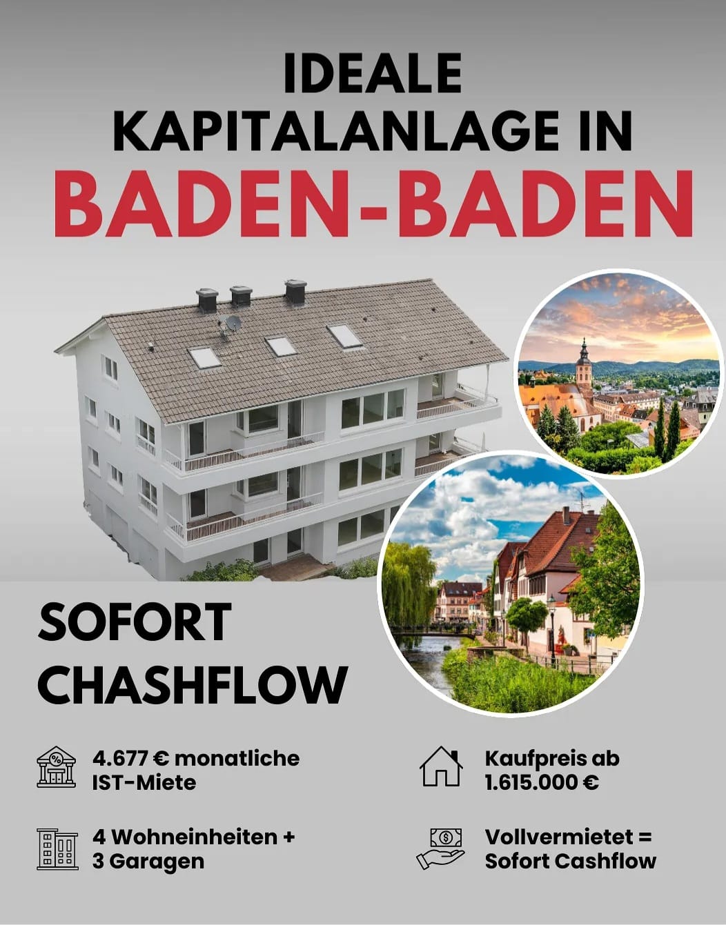 Baden-Baden – Ideale Kapitalanlage mit Sofort-Cashflow