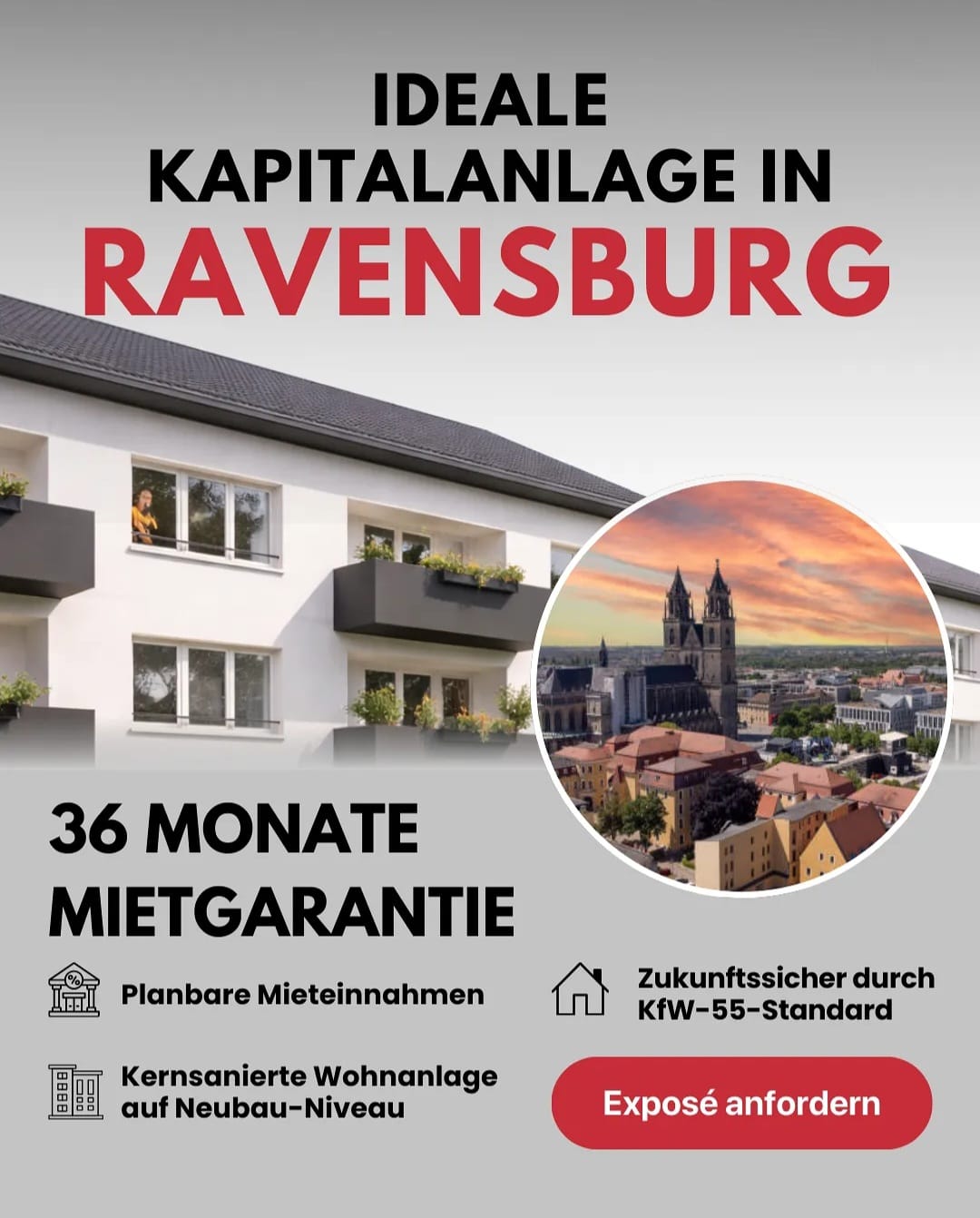 Ravensburg – Kapitalanlage mit 36 Monaten Mietgarantie